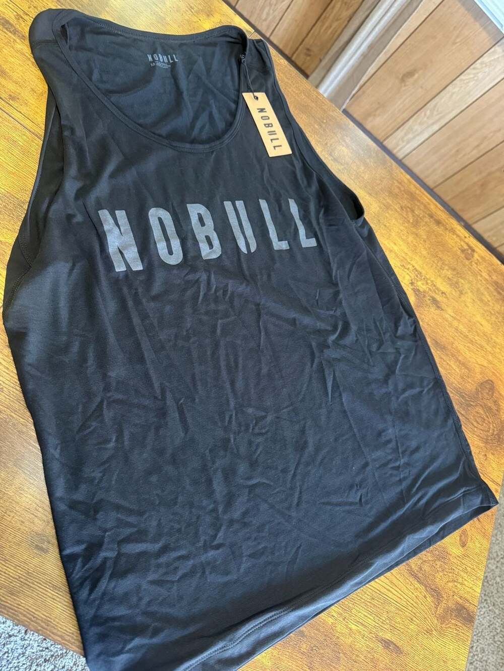 NOBULL Men's Tencel 2 Black Training Tank Top Size Medium